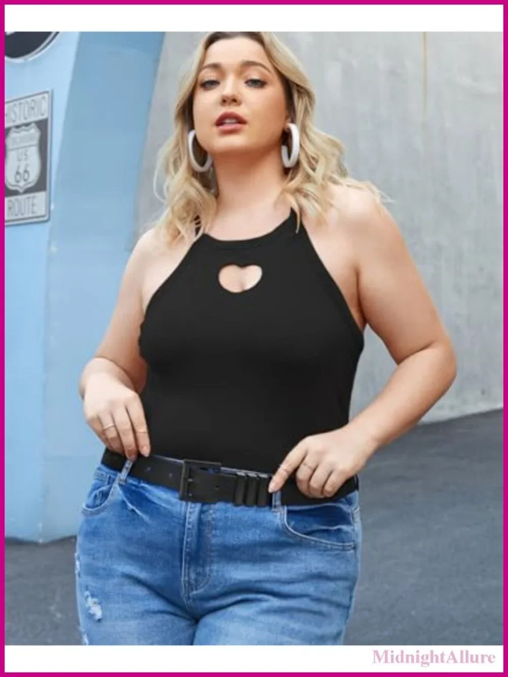 Plus Size PU Leather Belt with Square Gold Buckle for Jeans Pants Dress